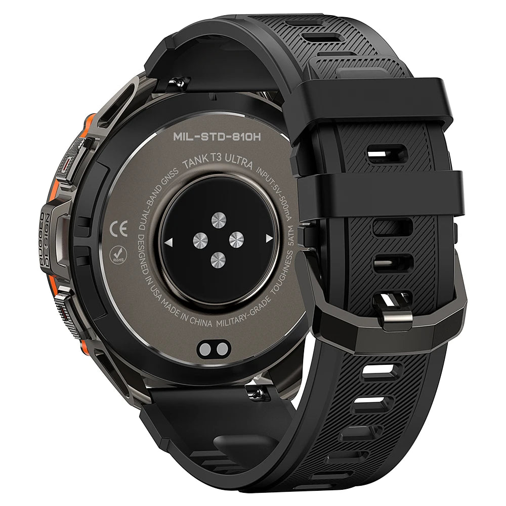 2025 NEW KOSPET TANK T3 Ultra GPS Smartwatches For Men Women Electronic Fitness Smart Watch Military Digital Waterproof Watches