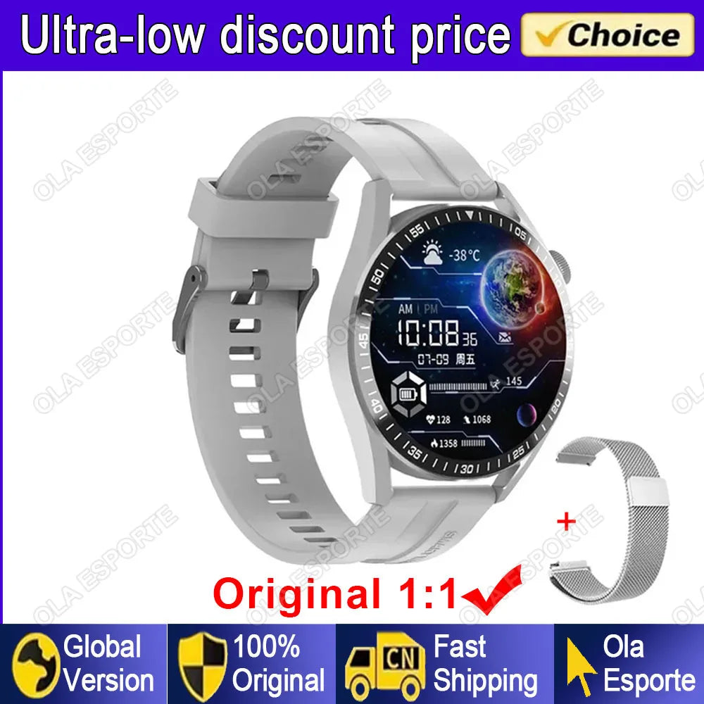 2025 New For Huawei Smart Watch Men Watch 5 Pro AMOLED HD Screen Bluetooth Call GPS NFC Heart Rate Sport SmartWatches PK Gt5 Wh8