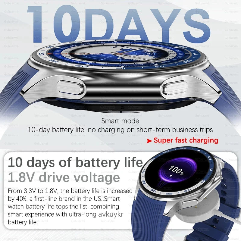 2024 New For OPPO Watch X Smart Watch 4G Memory Music Video Bluetooth Call Waterproof Smartwatches For Android IOS TWS Earphones