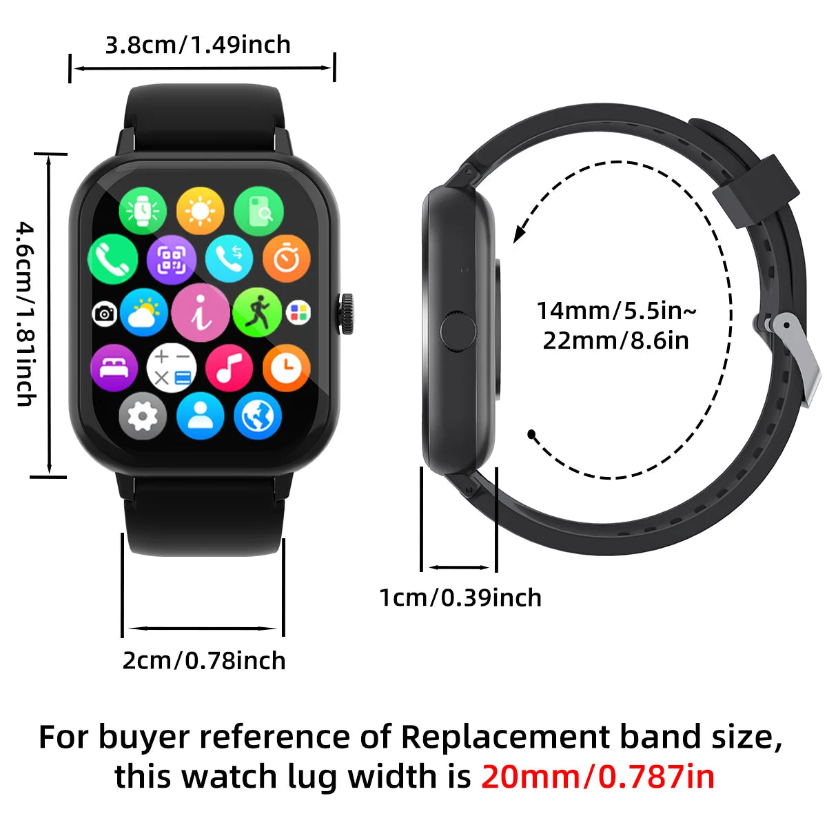 Smart Watch Sport Music Display Message Wrist Watch Sleep Heart Rate Monitoring Gifts Women 2025 Smartwatches Men Fitness Wrist