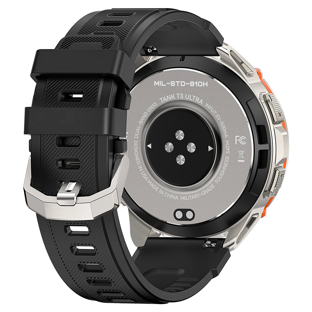 2025 NEW KOSPET TANK T3 Ultra GPS Smartwatches For Men Women Electronic Fitness Smart Watch Military Digital Waterproof Watches