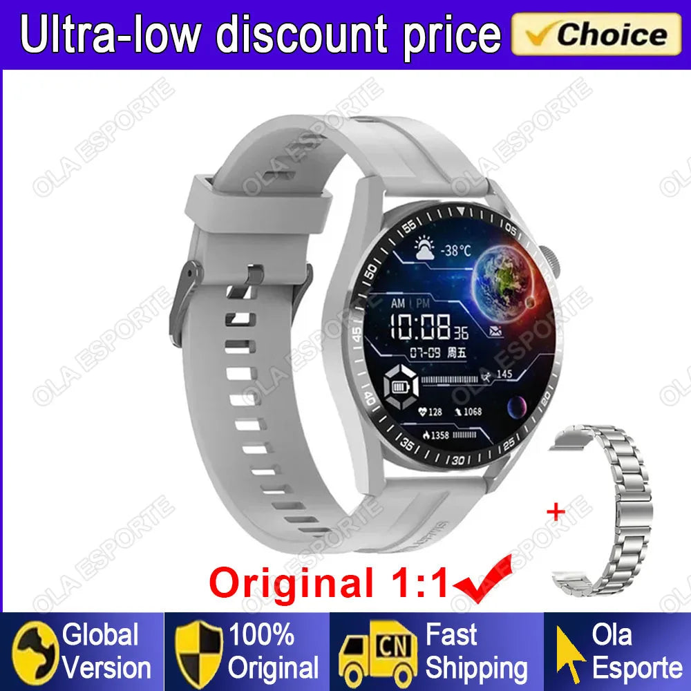 2025 New For Huawei Smart Watch Men Watch 5 Pro AMOLED HD Screen Bluetooth Call GPS NFC Heart Rate Sport SmartWatches PK Gt5 Wh8