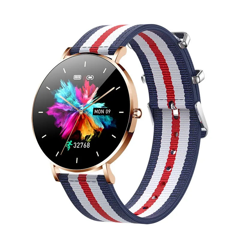 LIGE Ultra Thin Smart Watch Women AMOLED 360*360HD Screen Fashion Ladies Smartbracelet Call Reminder Men Waterproof Smartwatches
