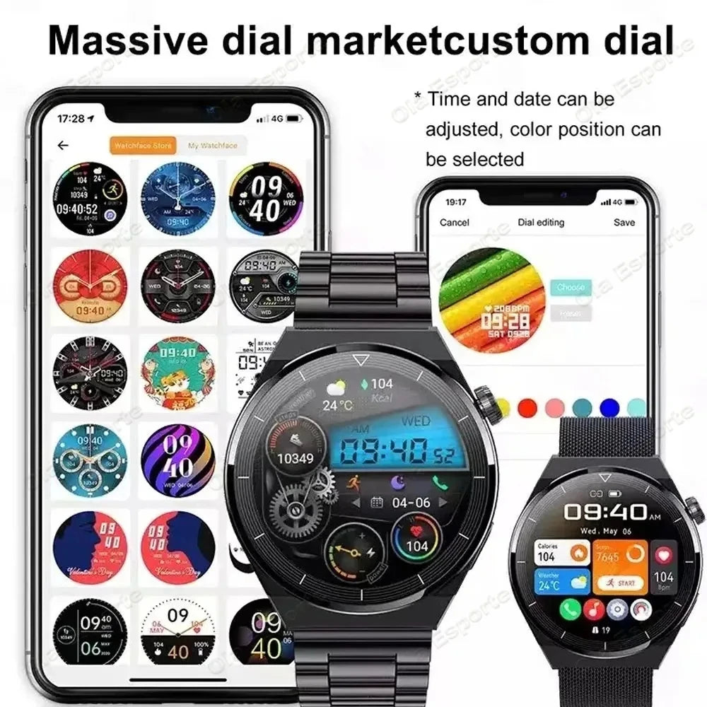2025 New For Huawei Smart Watch Men Watch 5 Pro AMOLED HD Screen Bluetooth Call GPS NFC Heart Rate Sport SmartWatches PK Gt5 Wh8
