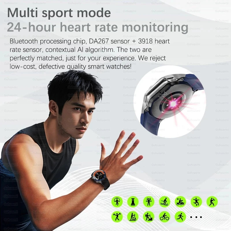 2024 New For OPPO Watch X Smart Watch 4G Memory Music Video Bluetooth Call Waterproof Smartwatches For Android IOS TWS Earphones