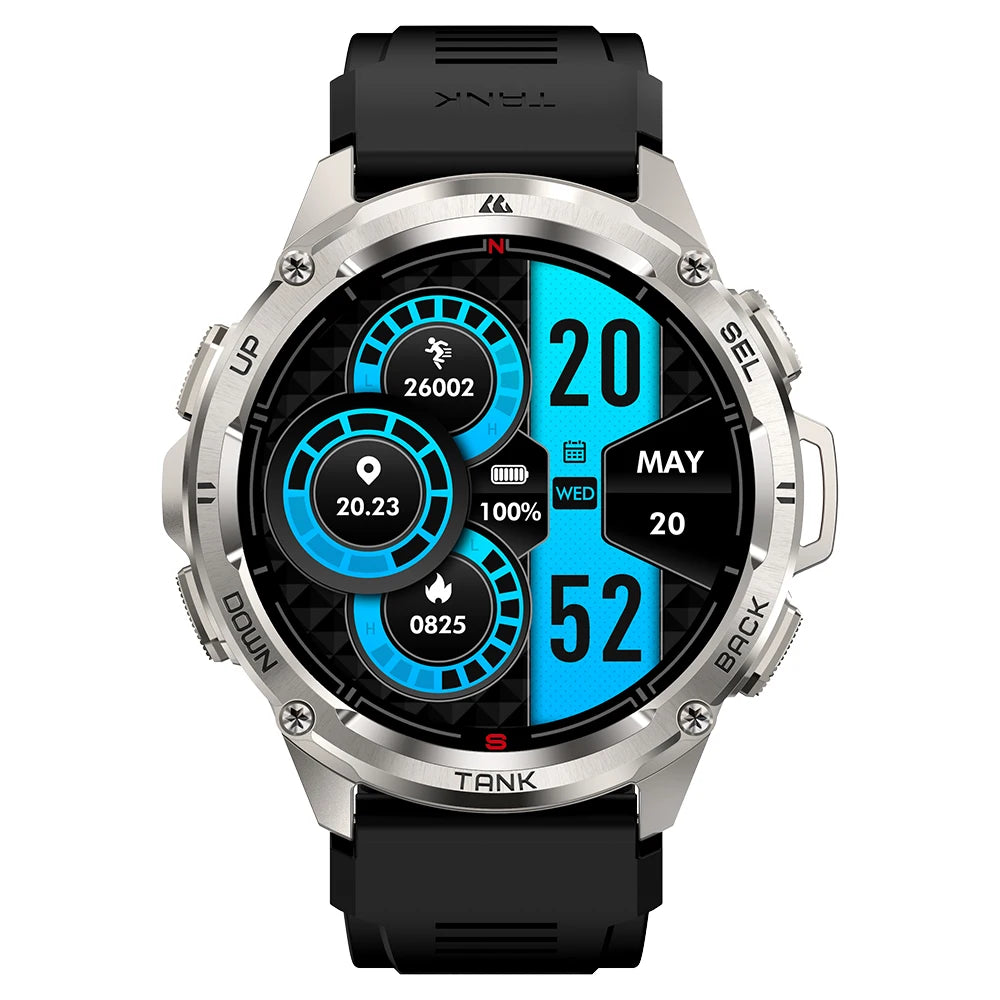 2025 NEW KOSPET TANK T3 Ultra GPS Smartwatches For Men Women Electronic Fitness Smart Watch Military Digital Waterproof Watches