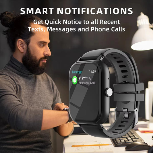 Smart Watch Sport Music Display Message Wrist Watch Sleep Heart Rate Monitoring Gifts Women 2025 Smartwatches Men Fitness Wrist