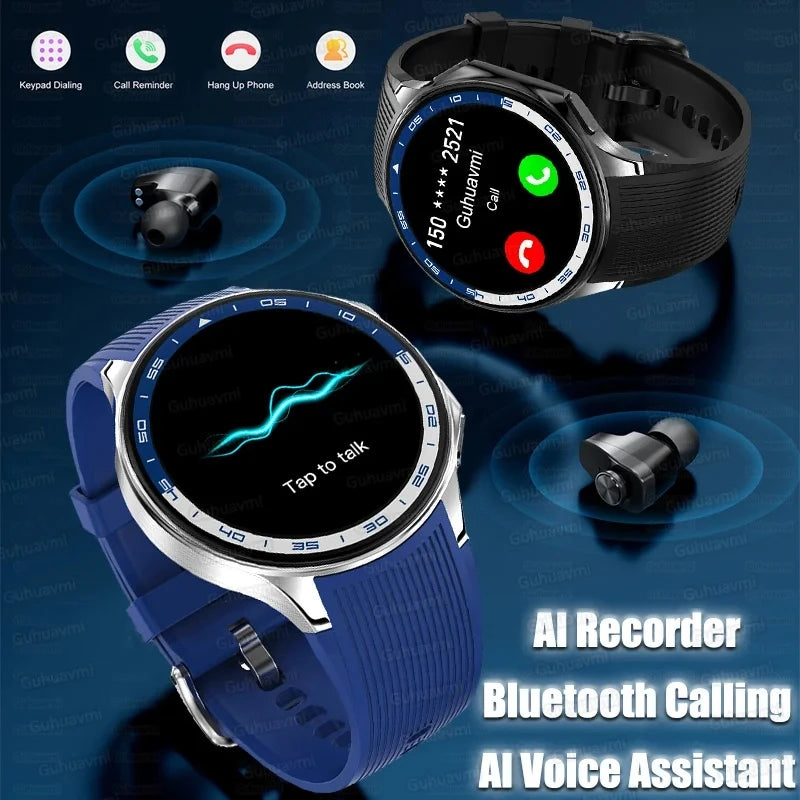 2024 New For OPPO Watch X Smart Watch 4G Memory Music Video Bluetooth Call Waterproof Smartwatches For Android IOS TWS Earphones