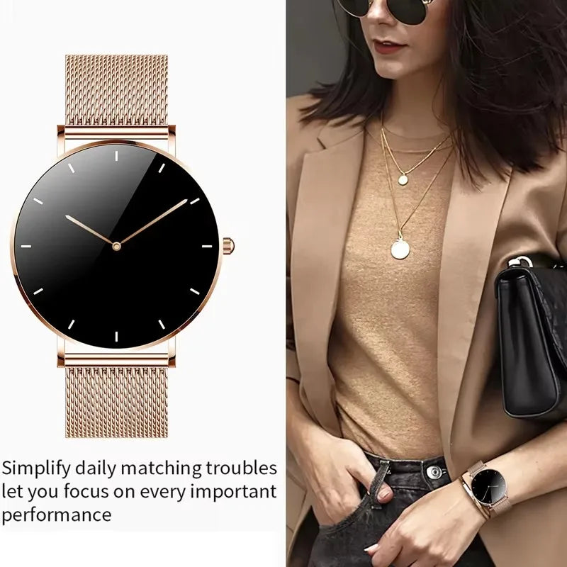 LIGE Ultra Thin Smart Watch Women AMOLED 360*360HD Screen Fashion Ladies Smartbracelet Call Reminder Men Waterproof Smartwatches