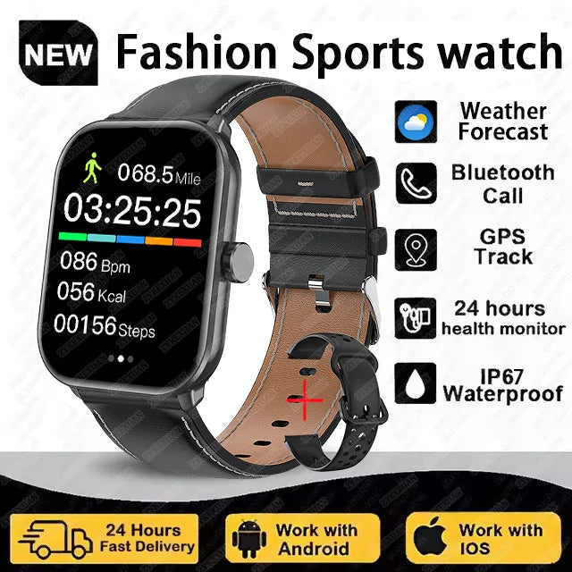 2025 New For Xiaomi Smart Watch Men Women 2.01-Inch HD Full Touch Screen Waterproof Bluetooth Call Health monitor Smartwatches